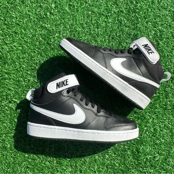 Nike Court Borough 2 Mid Black / White - Picture 10 of 11